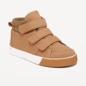 Canvas High-Top Secure-Strap Sneakers for Toddlers